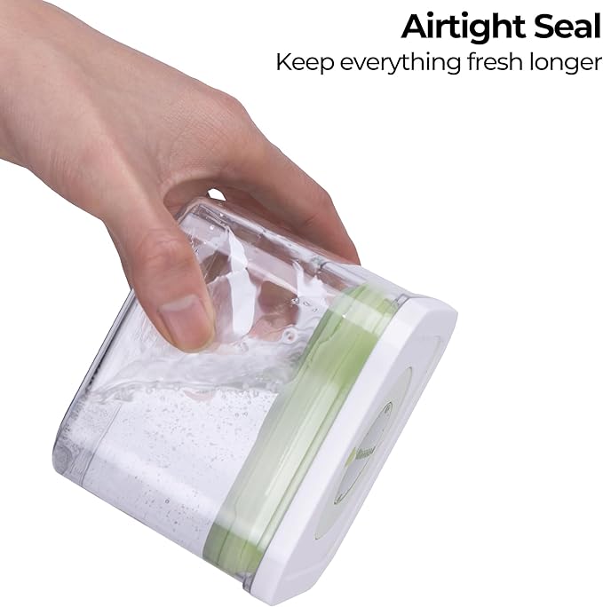 linoroso Pop Airtight Food Storage Containers with Date Recording Lids, Stackable Plastic Storage Containers Set of 7, Dry Cereal Container Set for Pantry Countertop Fridge Organization