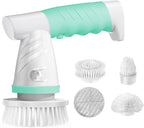 Electric Spin Scrubber, Bathroom Cleaning Brush Shower Scrubber Portable Rechargeable, Power Scrub Brush for Bathtub Sink Tile Grout Window Sill Kitchen Stove Cooker, Household Cleaning Tools