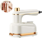 Sakerplus Steam Iron, 2-In-1 Steamer and Iron,Continuous Steam & Dry Ironing, Portable Steamer for Clothes, Compact Lightweight Design, Suitable for Home & Travel Use (White)