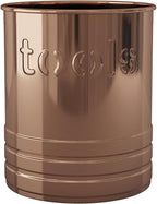 nu steel Utensils holder "TOOLS" embossed 2 qt Copper finish