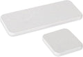 2 PCS Water Absorbing Stone Tray for Sink, Diatomite Bathroom Tray Quick Dry Dish Soap Holder Kitchen Sink Organizer for Modern Home Decor - White