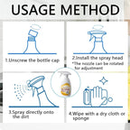 Heavy Duty Degreaser,New Upgrade Kitchen Heavy Duty Cleaner Spray Portable Degreasing Spray, All-Purpose Kitchen Pots and Pan Cleaner for Appliances Countertops Range Hoods (3, White)