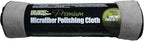 Flitz Premium Microfiber Polishing Cloth (400 GSM) - 16" x 16" USA-Made Grey Lint Free Microfiber Cleaning Cloth - Washable and Ultra Absorbent Micro Fiber Towel for Cars, Metals, & More (4 Pack)