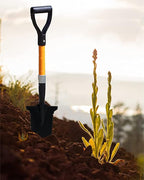 Ashman Short Handle Drain Spade Teeth Shovel (6 Pack), Sharp Shooter Shovel, Trenching Spade, Drainage Spade - Perfect Razor Blade Trenching Shovel D-Grip for Digging and Trenching and Transplanting.