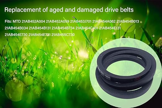 954-0434 Lawn Mower Drive Belt Compatible with MTD Cub Cadet Tillers RT60 RT65 RT65E RT65ES RT65H RTS50 FT24 RB-550 754-0434 Mower (1/2" X 58")