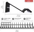 CASOMAN Plier Organizer Rack, 2 Pack, Pliers Cutters Organizer, Stores Spring Loaded, Black & Red, 29-Slot Plier Rack, Keep Pliers Organized in Tool Drawer