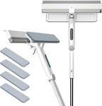 3 in 1 Window Cleaning Squeegee.Includes 9.6 inch Window Rubber Squeegee, Window Cleaning Tools,Cleaning Spray Bottle.37.8-51 inch Extension Rod.for Cleaning Windows, Bathroom Glass,Tile Walls