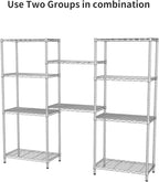 SINGAYE 5 Tier Storage Garage Shelving Units Heavy Duty Wire Shelves Pantry Metal for Pantry Closet Kitchen Laundry Bathroom Organizers Shelf Home Shorage Gray