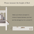 Under Bed Storage, Under Bed Storage Containers Bins for Clothes, Large Linen Underbed Closet Organization Bins, 2 Pack Collapsible Underbed Bin Dorm for Clothes, Sweater, Beige