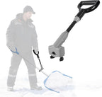 Universal Snow Shovel Handle, Back Saver Handle Attachment for Snow Shovel, Ergonomic Elasticity Handle Extension Universal Fit for Shovels Rakes, Weed Eater, String Trimmer, Gardening Tools