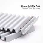 Aluminum Soap Dish (Pack of 2) – Rustproof Anodized Metal Soap Holder with Fast Drainage, Non-Slip Silicone Base, Modern Minimalist Design – Durable & Easy to Clean for Bathroom, Kitchen & Sink