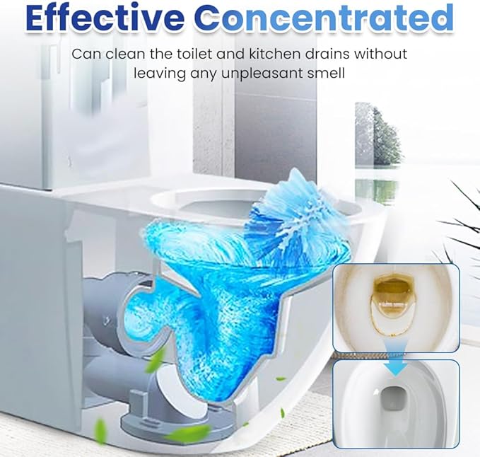 Drain Cleaner, 2026 Powerful Drain Opener for Kitchen Sink, Professional Unclogging, Unclog drains, clog remover, Shower, Tub, Compatible with All Pipe (1pcs)