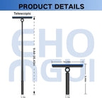 Squeegee for Window Cleaning, Shower Squeegee with Extension Pole, Telescopic Squeegee, Extendable Window Cleaner Tool for Car Windows, Tile Walls, Sliding Door, Shower Glass Door