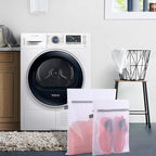 Kimmama Set of 2 Delicates Laundry Bags,Durable Zipper Mesh Laundry Bag,Bra Fine Mesh Wash Bag,Keep Cloth Shape in the Washer