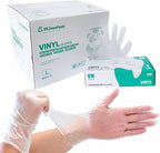 Clear Vinyl Food Safe Disposable Gloves Latex Free Powder Free for Food Prep Handling Cooking Cleaning