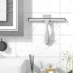 AmazerBath Squeegee for Shower Glass Door, All-Purpose Squeegee with Hook for Shower Doors, Windows, Mirrors, Tiles and Car Glass, 10 Inches