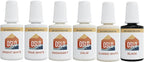 Touch Up Paint Multi-Pack – 5 Most Popular White Home and Rental Colors + Black, w/Brush in 20ml Bottle, Quick Drying, For Repairs, Walls, Trim, Cabinets, Furniture, Shutters and More