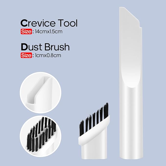 Mini Car Vacuum Cleaner(4500 pa) Portable Cordless Rechargeable,Tiny Handheld Vacuum, Computer Hand Vacuum for Keyboard and Laptop, Mini Hand Held Vac for Car and Home /V01/White