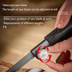 Hand Saw With Sheath,Saws Blades Retractable Gardening,Outdoor Portable Hand Pull,Durable Three Blade Toothed Steel Mini Saw,For Camping, Gardening, Cutting Wood, Pvc, Bone, Pruning appliance