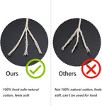 Vivifying Butchers Twine, 2pcs x 656 Feet Food Safe Cotton Bakers Twine String for Tying Meat, Making Sausage, Trussing Turkey, Roasting, Cooking and Packing(Beige)