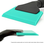 EHDIS Small Squeegee 5 inch Rubber Window Tint Windshield Scraper for Car,Glass, Mirror, Shower, Door,Bathroom Cleaning (Light Blue)