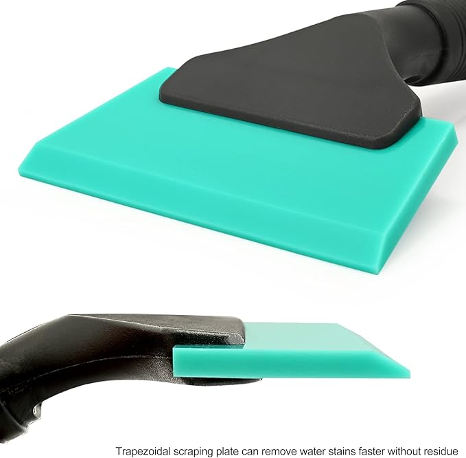 EHDIS Small Squeegee 5 inch Rubber Window Tint Windshield Scraper for Car,Glass, Mirror, Shower, Door,Bathroom Cleaning (Light Blue)