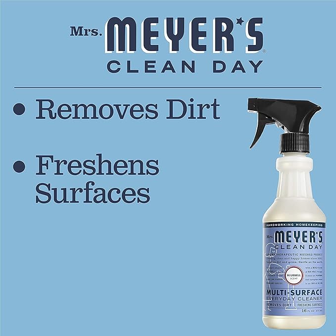 Mrs. Meyer's All-Purpose Cleaner Spray, Bluebell, 16 fl. oz. (Pack of 6)