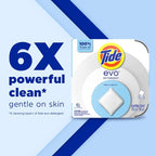 Tide evo Free & Gentle Laundry Detergent Tiles, Fragrance-Free, 40 Medium Sized Loads, Easy to Use, Safe for All Machines and Water Conditions