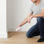 Diatomaceous Earth Duster, 230ml Large, Powder Duster Kit with Long Copper Tube & Folding Funnel, Indoor Outdoor Silicone Sprayer Heavy Duty Bulb Applicator for Home and Garden(White)