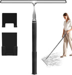 Shower Squeegee with Long Handle,Window Squeegee with Extension Pole Squeegee for Shower Glass Floor Squeegee, Telescoping Shower Squeegee for Glass Door, Tile Wall, Car,Floor