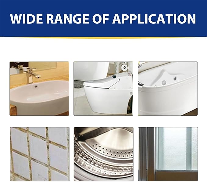 Household Bathroom Shower Cleaner, Home Stain Solution for Wall Tile Grount Sink Kitchen - 16 Fl oz