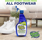 Vapor Fresh Sports Cleaner and Deodorizer - For Boxing Gloves, Sports Pads, Helmets, Gym Bags, Gym Equipment and More - Naturally Powered By Plants, 16 Fl Oz (12-Pack)