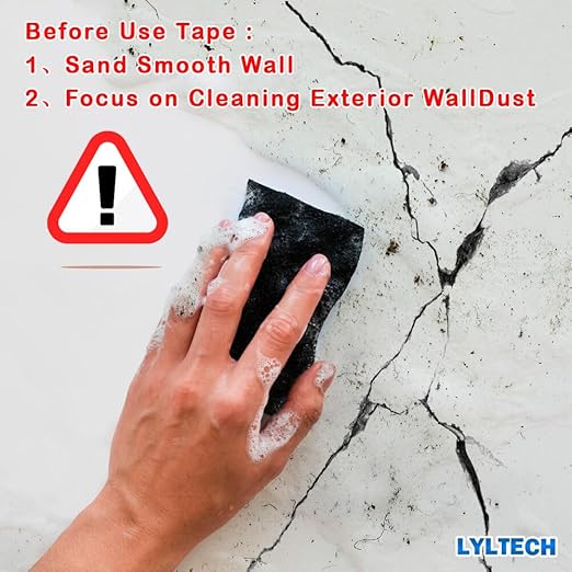 Drywall Joint Tape- 5.7in X 100 ft,13 MESH,100% Fiberglass,Heavy-Duty Self-Adhesive Wall Crack and Seam Patch