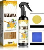 Natural Beeswax Spray Furniture Polish, Wood Cleaner, Wood Floor Polish - For Living Room, Kitchen and Wooden Furniture Floors(1PCS)