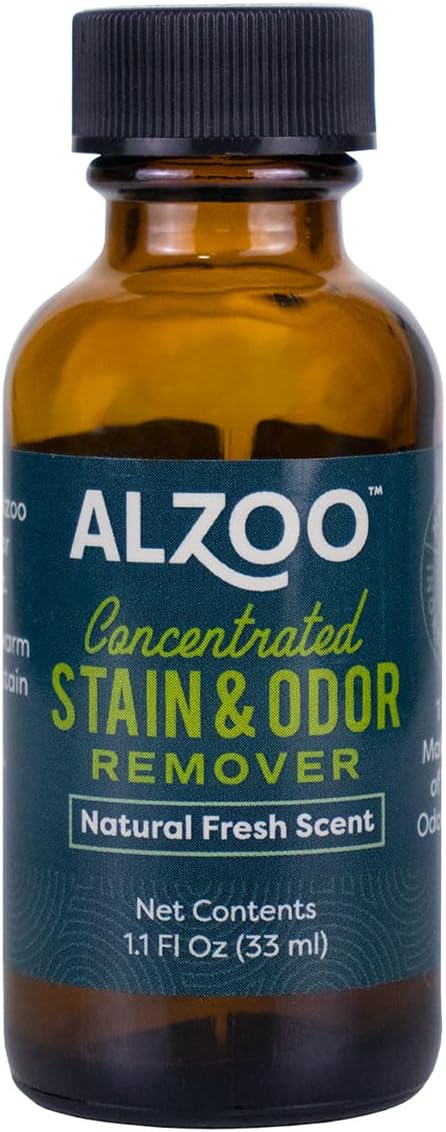Concentrated Stain & Odor Remover Refill Bottle, 100% Plant-Based Active Ingredients, 1.1 Fl. Oz