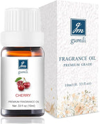 Cherry Essential Oil - Pure Organic Scent for Aromatherapy, Diffusers, Spray, Skin & Hair Care, Massage, DIY Candles & Soap, Perfume - Fruity Fragrance, 10mL