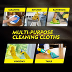 HOMEXCEL Microfiber Cleaning Cloth 50 Pack, 12.5 x 12.5 inch Microfiber Towels for Cars, Ultra Absorbent Car Washing Cloth, Lint Free Streak Free Cleaning Rags for Car, Kitchen, and Window, Multicolor