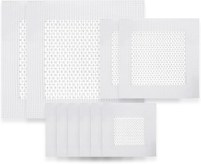Dry Wall Patch Kits, 10 PCS Self-Adhesive Drywall Repair Kit of 2/4/6 Inch, Sturdy & Easy to Use for Wall Repair