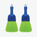 LOLA Whisk Broom, Hand Brush, 2 Pack, Durable Bristles, Whisks Away Dirt & Debris, Compact, Hang Hole for Easy Storage, Indoor/Outdoor
