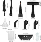 High temperature steam cleaner, suitable for household multi-purpose handheld design. Efficient and fast cleaning, healthier, durable high-end pump.