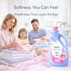 Liquid Fabric Softener and Conditioner, April Fresh Scent, 77 fl oz, 105 Loads – Laundry Softening Liquid for Fresh Scented Clothes and Reduced Static