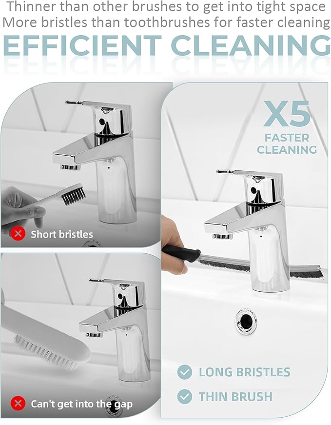 SXhyf Cleaning Brush - Hard Bristle Crevice Cleaning Brush, Multifunctional Gap Scrub Brush, Kitchen Essentials, Bathroom Cleaner Tools for Household Use, Home, Window, Toilet, Stove
