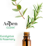 AspenClean Natural Dish Soap and Refill Eucalyptus and Rosemary - 100% Natural, Organic, Baby-Safe, Pet-Friendly, Vegan, Cruelty-Free, Biodegradable - EWG VERIFIED & EcoCert Certified