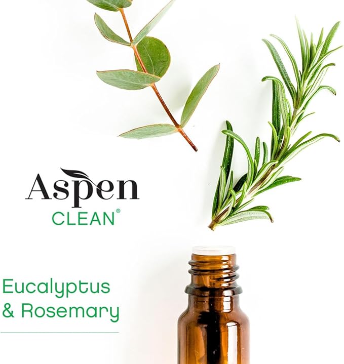 AspenClean Natural Laundry Detergent Eucalyptus & Rosemary - 100% Natural, Organic, HE Liquid Laundry Detergent - Vegan, Cruelty-Free, Biodegradable - Safe for Babies, Pets & Kids - EWG Certified (2