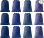 Extra Large Laundry Bag Blue 30"x40" Dirty Clothes Organizer with Drawstring Closure for college, dorm and apartment dwellers Home Dorm Travel Basket (12PCS Blue)