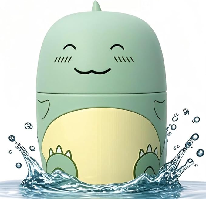 Cute Dinosaur-Shaped Toilet Bowl Cleaner Bottle, Bathroom Toilet Tank Cleaner with Jasmine Scent,One bottle lasts for 90 days (1, green)