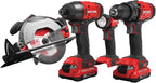 CRAFTSMAN V20 MAX Power Tool Combo Kit, 4-Tool Cordless Power Tool Set (CMCK401D2AM)