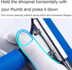 18 Inch Window Squeegee with Removable Blade Windows Clean Glass Cleaning Water Wiper (18in/45cm, Blue)