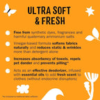 Molly’s Suds Fabric Softener Liquid for Sensitive Skin | Vinegar-Powered, Infused with Essential Oils | Fights Static, Reduces Wrinkles, Deodorizes | Citrus Grove, 50 Loads