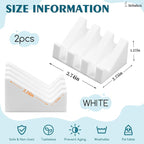 Silicone Soap Dish for Bar Soap Holder for Shower Bathroom Self Draining Waterfall Drying Tray Keep Soap Bars Dry Clean & Easy Cleaning (Black White, 2)